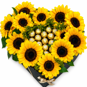 Corazón Girasol Deluxe