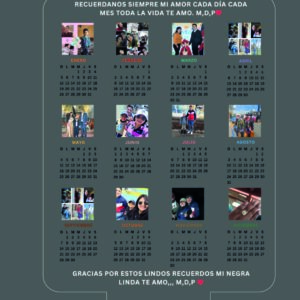 6 PLACA RECTANGULAR CALENDARIO