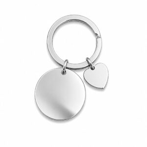 LLAVERO CIRCULAR CON CORAZON