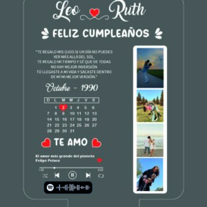 7 PLACA RECTANGULAR 4 FOTOS