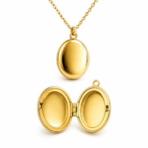 RELICARIO CIRCULAR DORADO