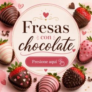 Fresas con chocolates
