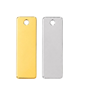 DIJE RECTANGULAR 0.5X1.2CM 2 COLORES