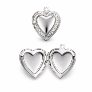 RELICARIO PLATEADO CORAZON