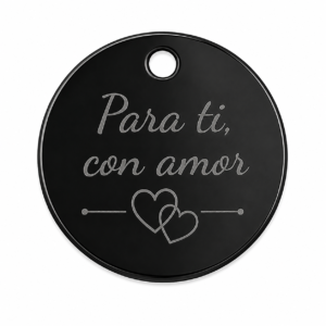 COLLAR CIRCULAR NEGRO 4 CM