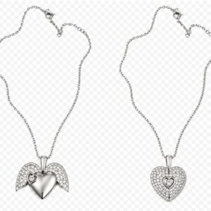 COLLAR CORAZON PLATEADO